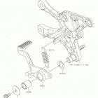 Z900 ABS Педаль тормоза