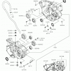 KX250 Картер двигателя