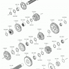 KLX230R Трансмиссия