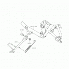 W800 CAFE Подножка