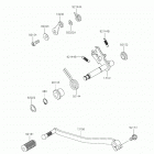 W800 CAFE Механизм переключения передач