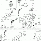 W800 CAFE Замок зажигания  /  замки  /  отражатели
