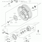 Z125 PRO Заднее колесо  /  цепь
