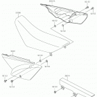 KLX110L Боковые крышки  /  крышка цепи