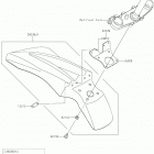 KLX230 ABS Крыло переднее