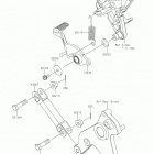 Ninja 1000SX Педаль тормоза