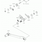 KLX300R Механизм переключения передач
