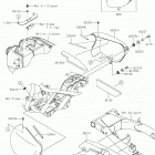 W800 Боковые крышки  /  крышка цепи
