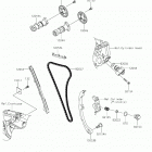 KLX300R Распредвал(ы)  /  натяжитель