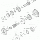 KLX110L Трансмиссия