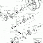 Ninja H2 Заднее колесо  /  цепь