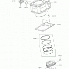 KLX300R Цилиндр(ы) /  поршень