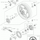 NINJA 400 ABS Заднее колесо  /  цепь