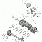 YZFR1 (YZFR1MLC/YZFR1ML) Коленчатый вал и Поршень