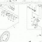 MT10 (MT10LB/MT10LCB/MT10LCGY/MT10LGY) Задний суппорт