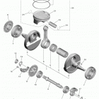 YZ450F  (YZ450FLL/YZ450FLGY) Коленчатый вал и Поршень