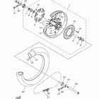YZ125 (YZ125M2) Переднее колесо