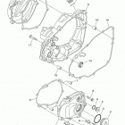 WR250F (WR250FL) Крышка картера двигателя