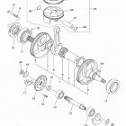 WR250F (WR250FL) Коленчатый вал и Поршень