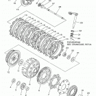 WR250F (WR250FL) Сцепление