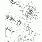 MT10 (MT10LB/MT10LCB/MT10LCGY/MT10LGY) Переднее колесо