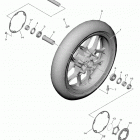 YZFR1 (YZFR1MLC/YZFR1ML) Переднее колесо