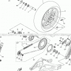 MT09 (MT09LCGY/MT09LGY/MT09LCB/MT09LB/MT09LCL/MT09LL) Переднее колесо