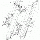 YZ85  (YZ85L) Передняя вилка