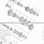 XT250 (XT250L1/XT250L1C) Трансмиссия