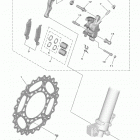 YZ250FX  (YZ250FXL1) Передний суппорт
