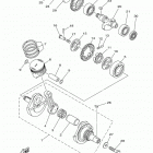TTR230  (TTR230L) Коленчатый вал & Поршень