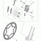 YZ450F  (YZ450FLL/YZ450FLGY) Передний суппорт