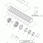 YZ250F (YZ250FLGY/YZ250FLL) Сцепление