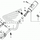 CRF125FB Глушитель