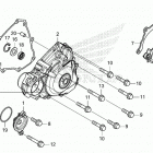CRF450R AC Крышка картера левая