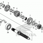 CB500FA Transmission (mainshaft)