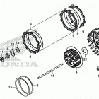 CRF450X AC Сцепление