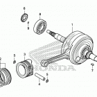 C125A Коленчатый вал и поршни