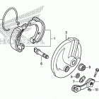 CRF50F AC Передний тормоз