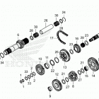 GL1800DA 2AC Transmission (mainshaft)