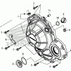 CB500FA Крышка картера правая