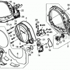 CRF450X AC Крышка картера правая
