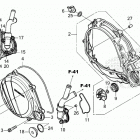 CRF450R AC Крышка картера правая