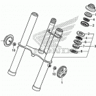 CRF50F AC Передняя вилка