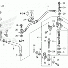 CBR600RR 6A Задний тормозной цилиндр