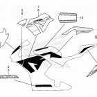 CBR600RR 6A Наклейки