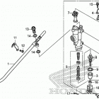 CRF250F A Задний тормозной цилиндр