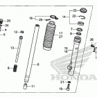 CRF125FB Передняя вилка