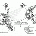 CT125A AC Наклейки