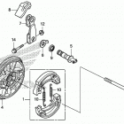 CRF125F A Задний тормоз